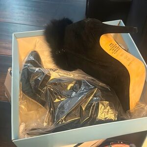 New in Box, never worn, Black booties
